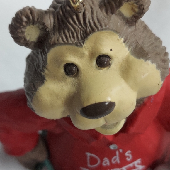 1993 Hallmark Keepsake Ornament Dad Dad's Workshop Teddy Bear - Picture 5 of 9